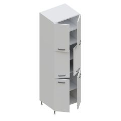 Milánó álló szekrény 6 ajtós polcos 60 cm széles elem