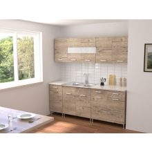 Anna 200 cm konyhabútor Sonoma korpusz, Sherwood front