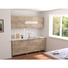 Anna 200 cm konyhabútor Sonoma korpusz, Sherwood front