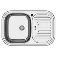 Munkalapba süllyeszthető 1 mély medencés + csepegtetőtálcás mosogatótálca/B