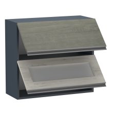 Artiano 72 cm felső 2 felnyíló ajtós  ,alul üveges  80 cm széles elem