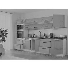 Galaxy konyha DARK GRAY  320 cm