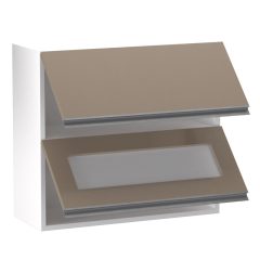   Minerva  72 cm felső 2 ajtós  ,alul üveges felnyíló 80 cm széles elem