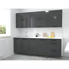 Galaxy konyha ANTRACIT 220 cm