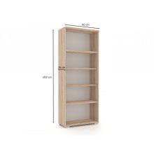 Köln nappali 320 cm szekrénysor Sherwood korpusz - Sherwood front és Dohány kraft fiókelő és üveges 