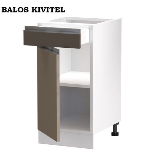 Minerva alsó 1 ajtós 1 fiókos jobbos – balos 40 cm széles elem