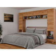 Arizona áthidalós szekrénysor 280 cm Arany craft/Antracit