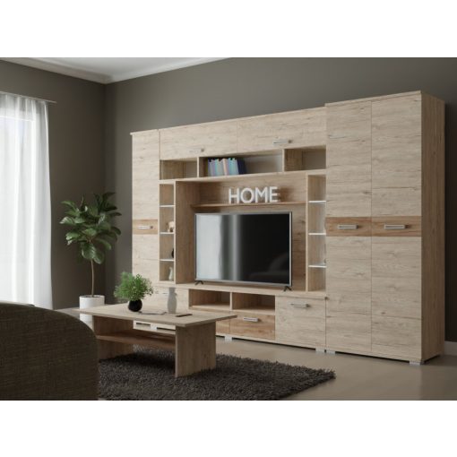 Arizona nappali szekrénysor 320 cm Sherwood/Dohány craft