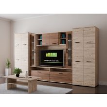 Budapest nappali szekrénysor 360 cm Sherwood/Dohány kraft