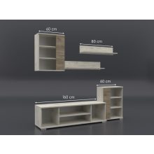 Liza nappali sor 220 cm sherwood-dohány craft