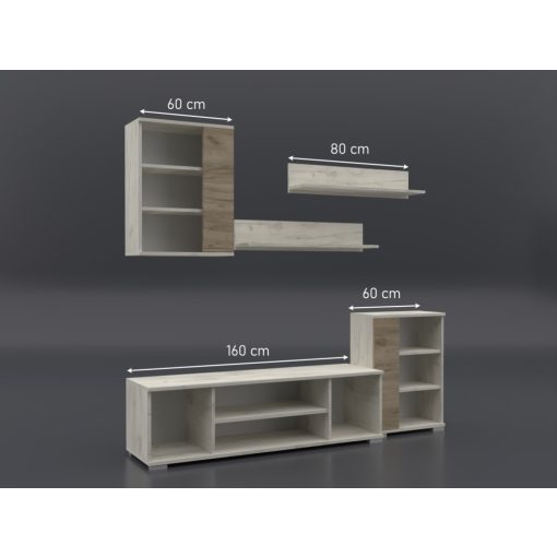 Liza nappali sor 220 cm sherwood-dohány craft