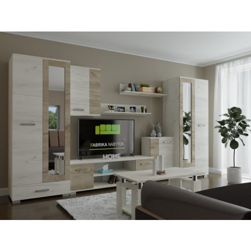 Liza nappali sor 380 cm fehér craft-szürke craft